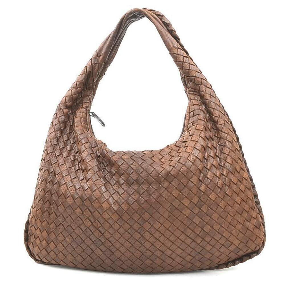 Bottega Veneta shoulder bag Intrecciato leather brown